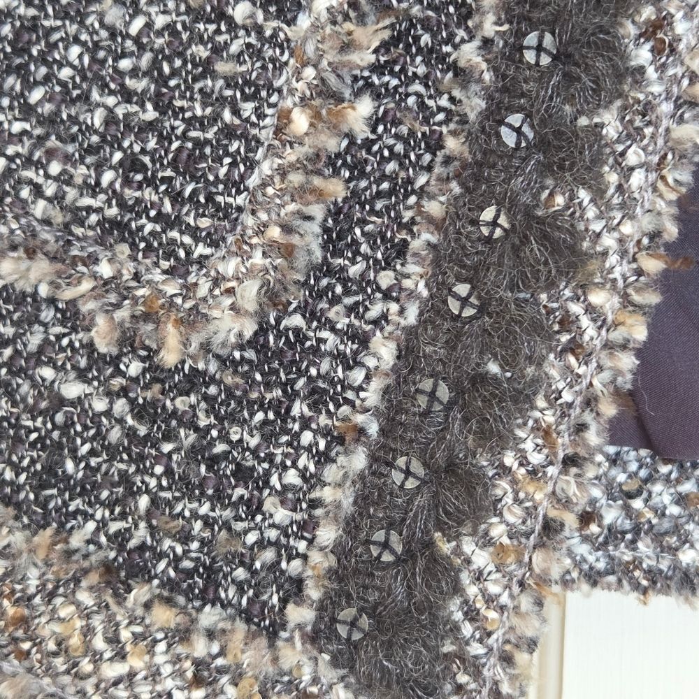 Rebecca Taylor Gray Boucle Tweed Blazer Jacket - Picture 9 of 16